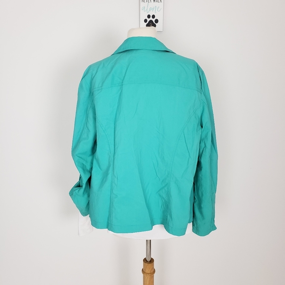 Chico's Lightweight Light Green Jacket - Picture 6 of 9